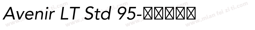 Avenir LT Std 95字体转换